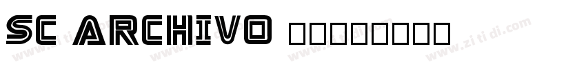SC ARCHIVO logo字体转换